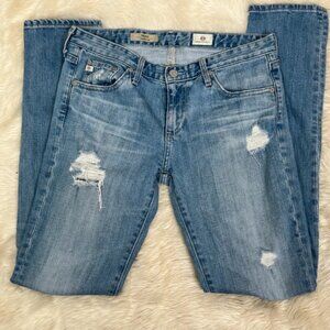 Adriano Goldschmied The Stilt Cigarette Leg Jeans Distressed Size 27